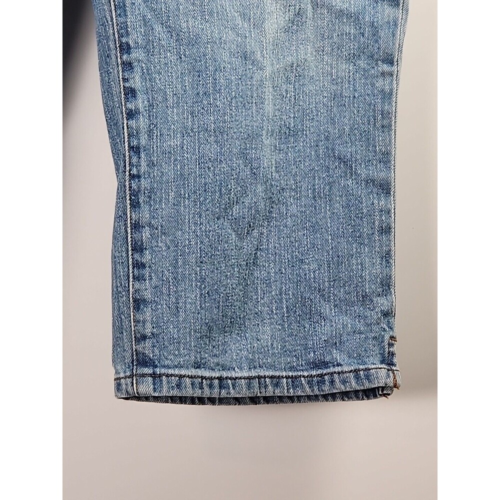 Lauren Jeans Co Cropped Light Wash Denim Womens Capri Size 12 LRL Ralph Lauren - Picture 4 of 11